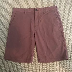 Hurley Nike dry fit maroon shorts. Size 34